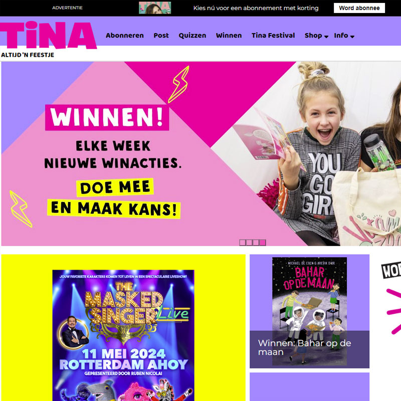 Tina website